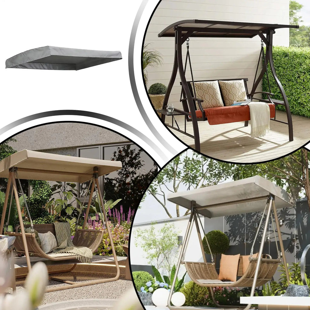 Swing Canopy Replacement Cover 75x47" Waterproof UV-Resistant Swing Canopy Cover Axl