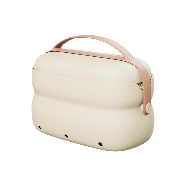 2-in-1 Dry Wet Separation Travel Wash Bag | EVA Cosmetic Bag Travel Toiletry Bag Axl Beige