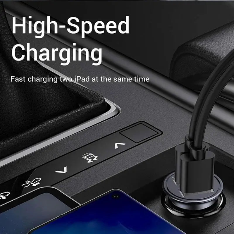 Dual USB Car Charger 2.4A – Fast Charging for All Phones USB Car Charger Axl