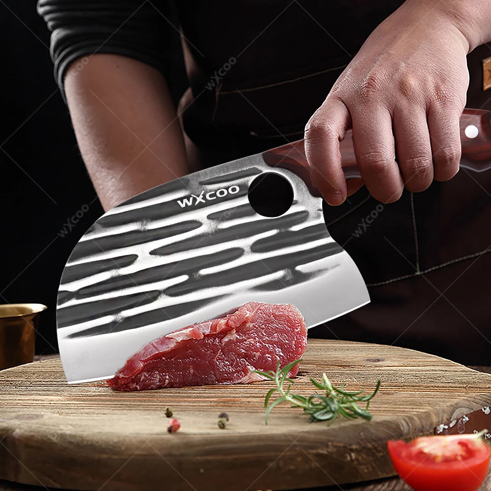 WXCOO Boning Knife Set – Stainless Steel Wood Handle Boning Knife Set Axl