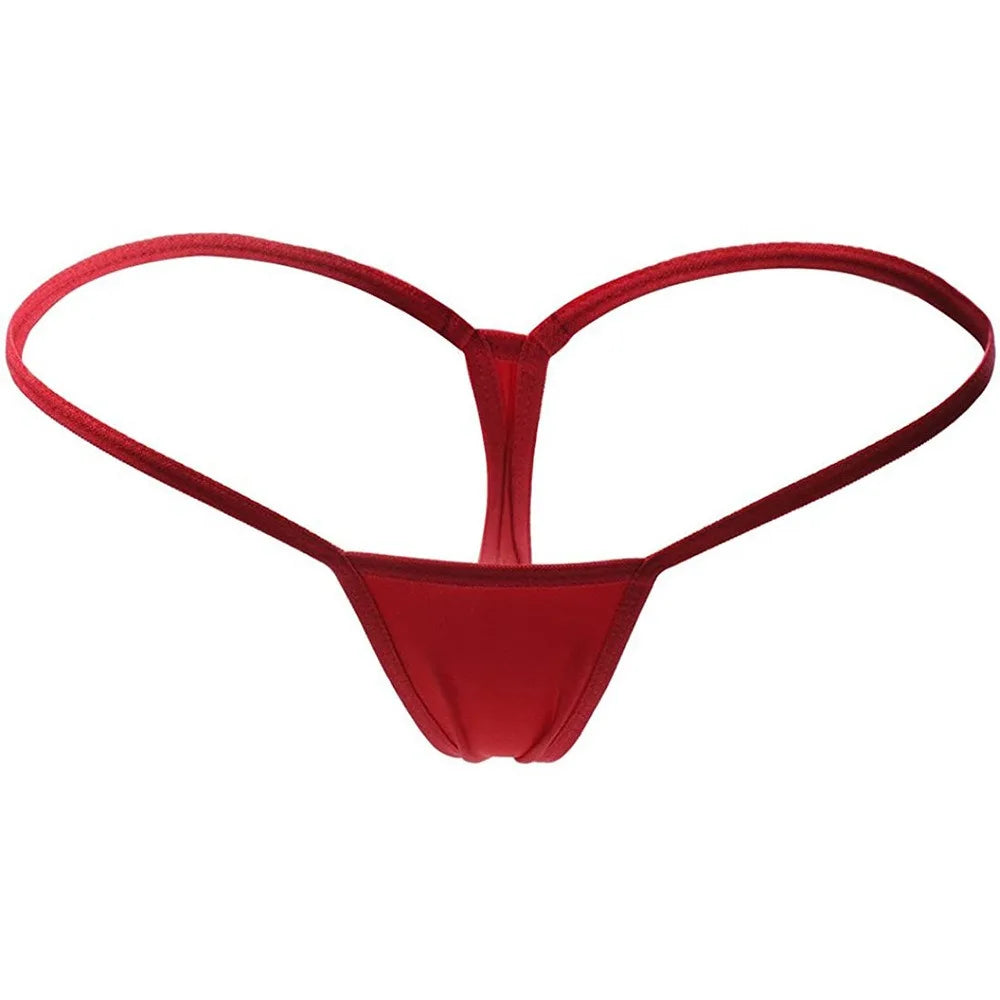 Women's Seamless Low-Rise Thong Underwear | G-String Panties Thong Underwear Axl Red L 1pc