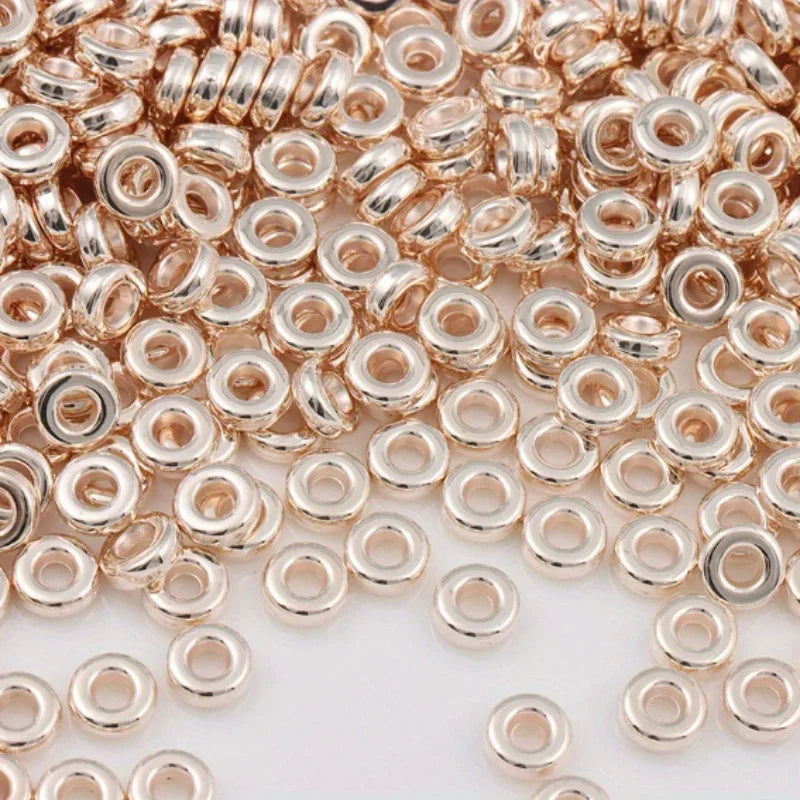 Flat Round Plastic Beads – DIY Bracelets, Necklaces & Earrings Jewelry Making Beads Axl