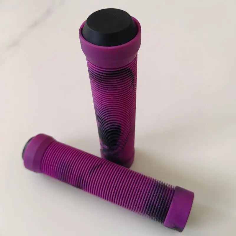 TPR Rubber MTB Handlebar Grips – Anti-Skid Ergonomic Pair Bike Handlebar Grips Axl Purple