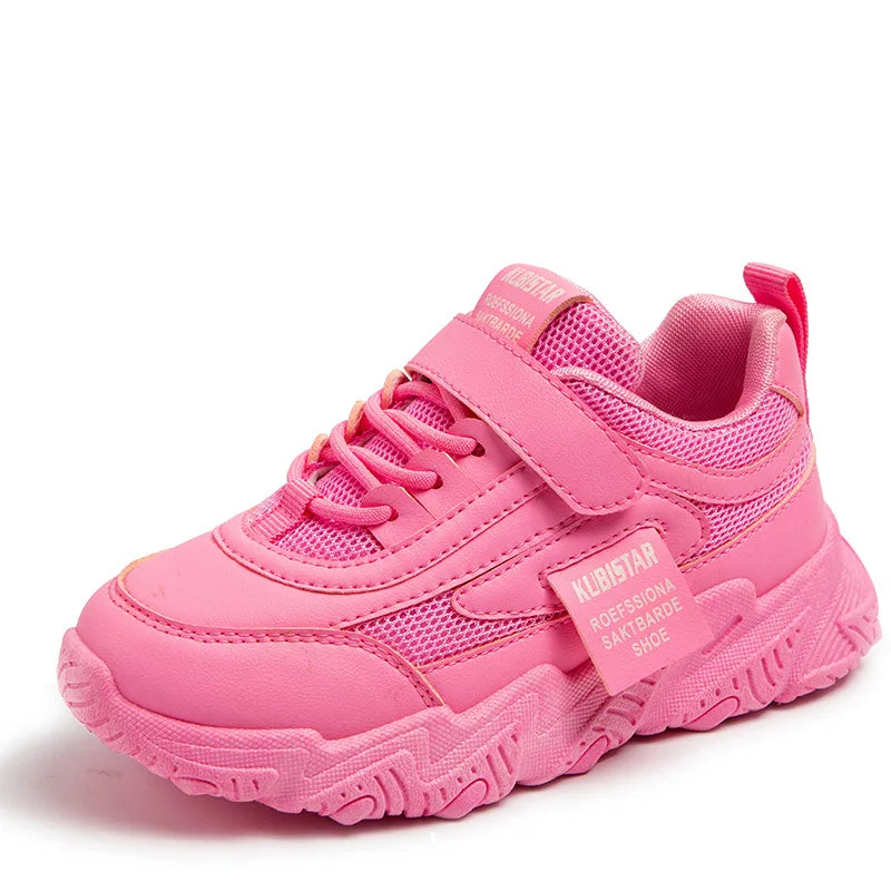 Girls Non-Slip Hook & Loop Kids Sneakers | EU 35–43 Kids Sports Sneakers Axl Red 29