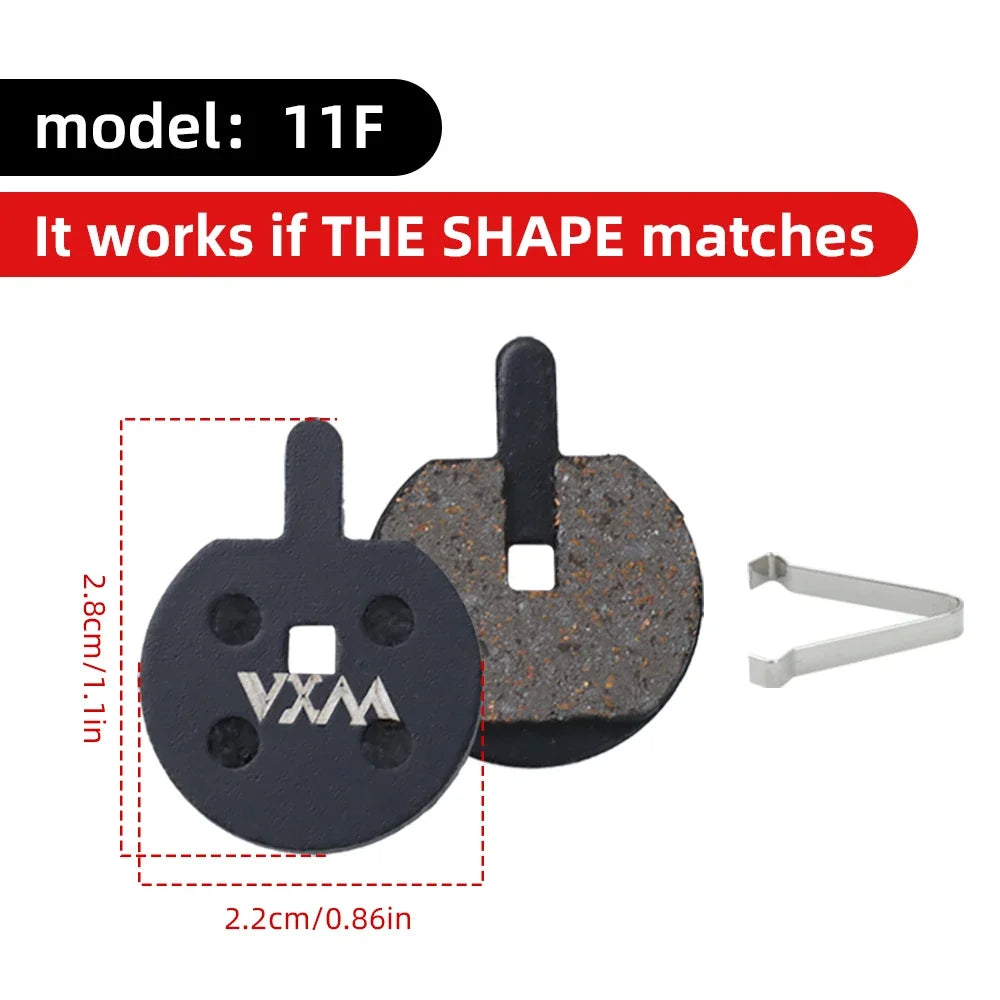 VXM MTB Hydraulic Disc Brake Pads – Semi-Metal, Quiet & Durable Disc Brake Pads Axl 11F