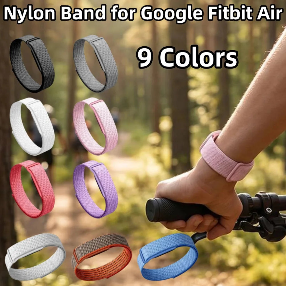 Nylon Braided Sport Strap for Google Fitbit Air | Breathable Watch Band Axl