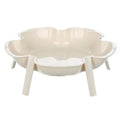 Stackable Flower-Shaped Plates – Mini Fruit & Dessert Dish Set Dessert Plate Set Axl Beige