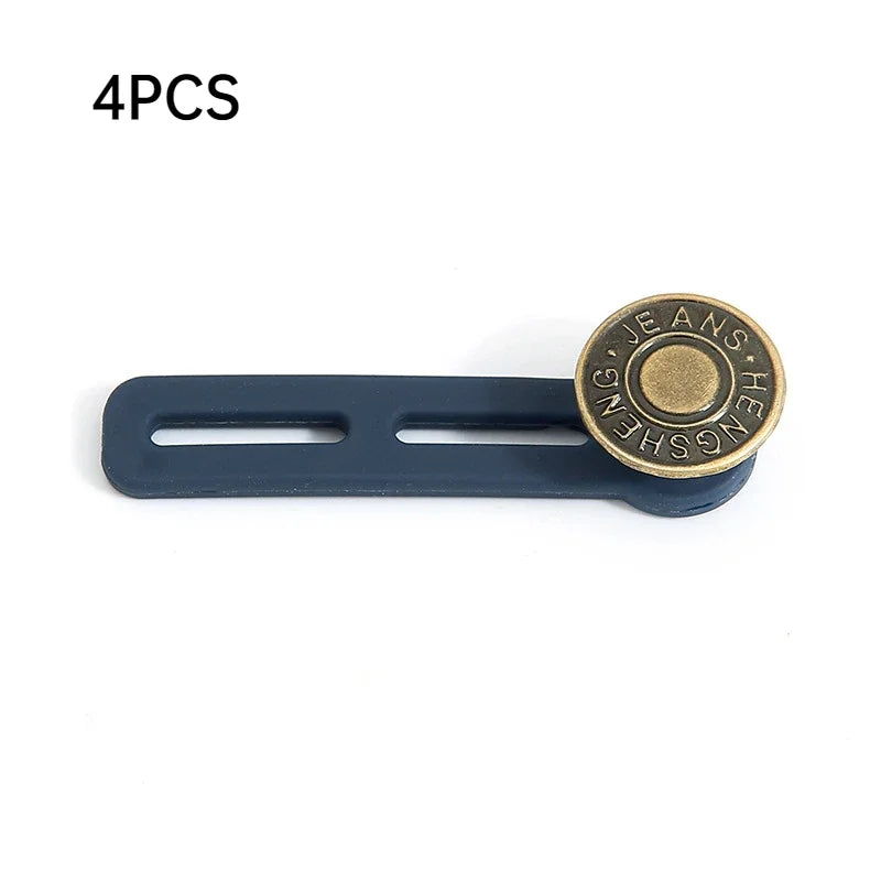 4-Pack Jeans Button Extender – Adjustable Waist Expander Clothing Button Extender Axl Along