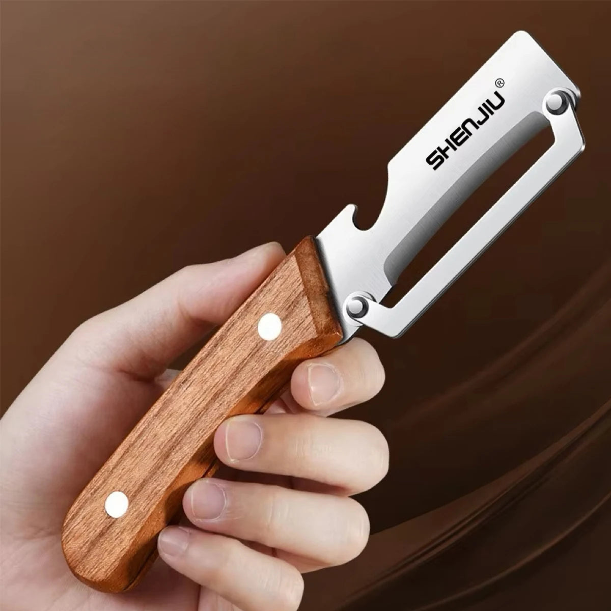 2-in-1 Stainless Steel Peeler Knife – Fruit & Vegetable Tool Peeler Knife Axl