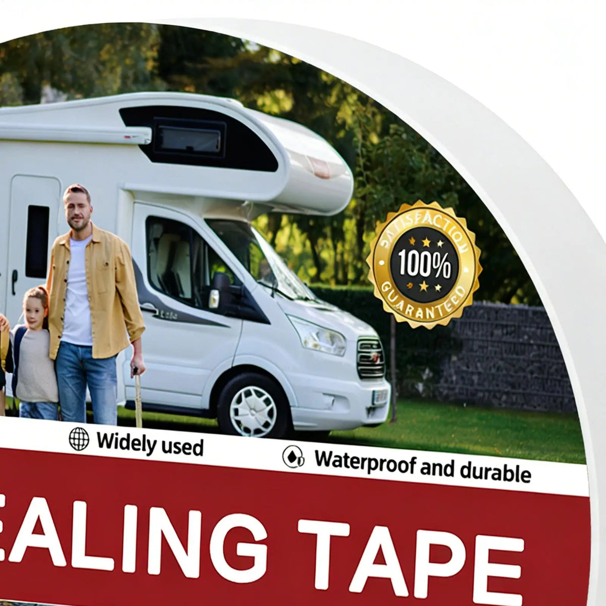 RV Roof Tape – Butyl Rubber Caravan Seam Waterproof Seal RV Seam Tape Axl