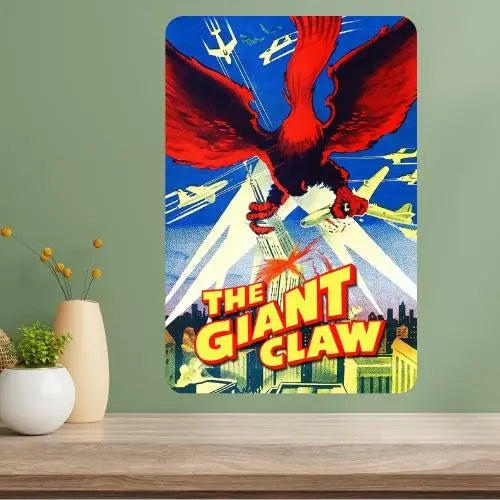 Giant Claw Classic Movie Metal Poster Sign – Retro Wall Décor Metal Poster Sign Axl aluminum sign aluminum 14x20cm