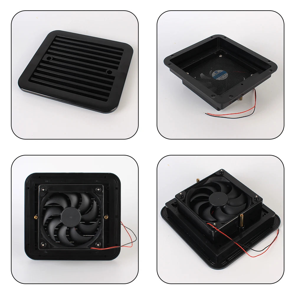 RV Fridge Vent Fan 12V – Silent Caravan Exhaust Ventilation RV Ventilation Fan Axl