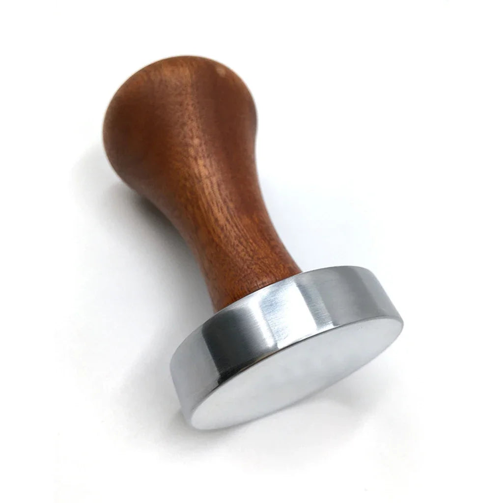 Aluminum Coffee Tamper & Distributor | Wooden Handle 51/53/58mm Coffee Tamper Axl