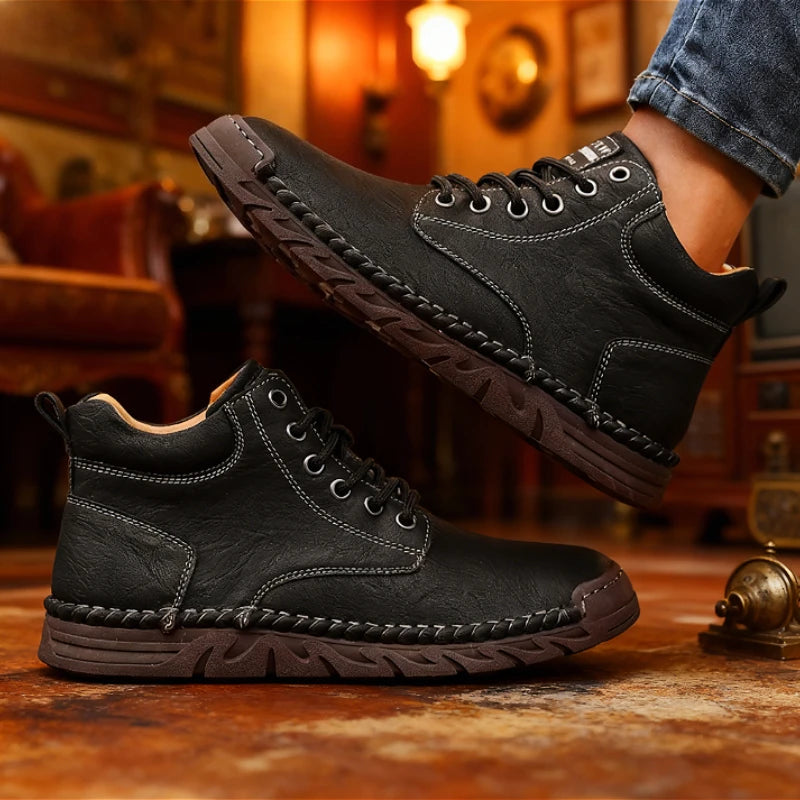 Women's Leather Flat Moccasins – Casual Driving Shoes Plus Size Women's Flat Moccasins Axl 37 black