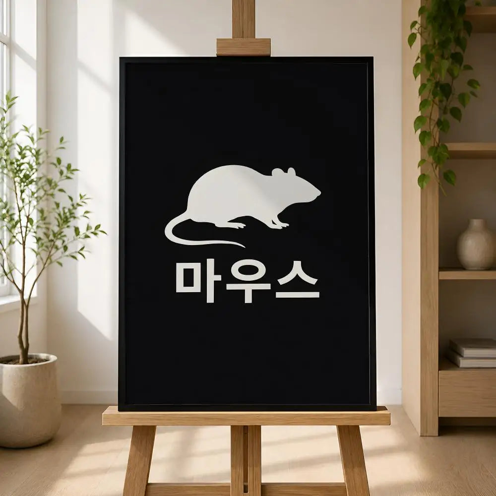 TV Mouse Wall Poster – Self-Adhesive Waterproof HD Wall Art Decorative Wall Poster Axl
