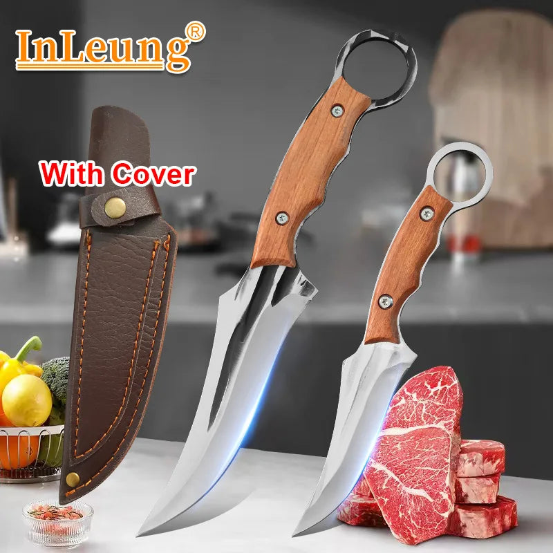 InLeung Forged Boning Knife – Stainless Steel Chef Knife Boning Chef Knife Axl