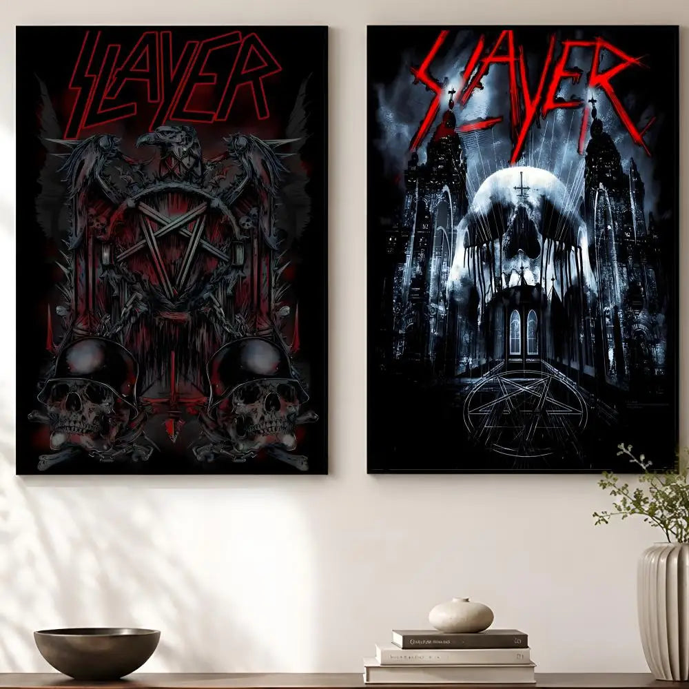 Slayer Album Poster – Waterproof Self-Adhesive HD Wall Art Wall Art Poster Axl