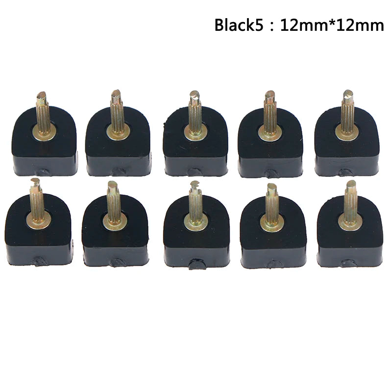 10 Pcs High Heel Shoe Repair Tips – TPU Replacement Lift Taps Heel Repair Tips Axl 12mmx12mm Black