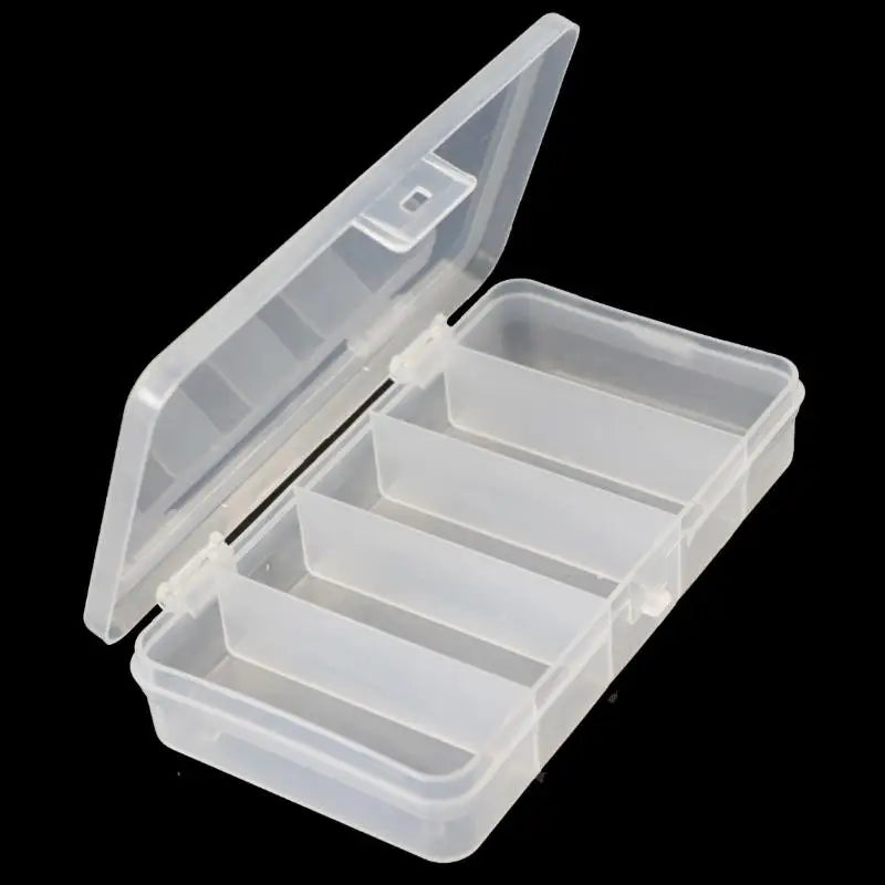 2-Pack 5-Grid Fishing Tackle Box – Portable Bait Storage Case Fishing Tackle Box Axl
