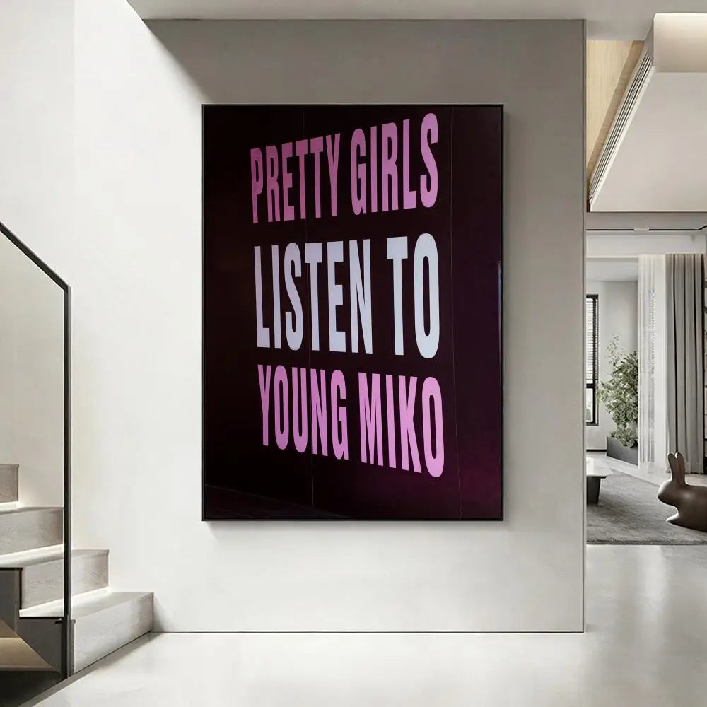 Y-Young M-Miko HD Poster – Aesthetic Wall Art Home Decor Wall Art Poster Axl White8 30X40cmNoframe
