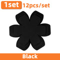 12-Piece Felt Pot & Pan Protector Pads – Anti-Scratch Dividers Cookware Protector Pads Axl black other