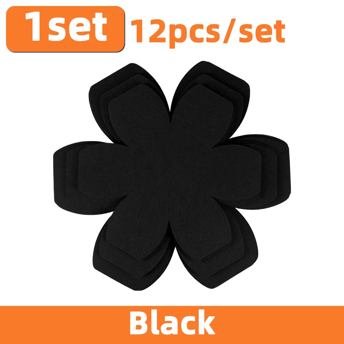 12-Piece Felt Pot & Pan Protector Pads – Anti-Scratch Dividers Cookware Protector Pads Axl black other