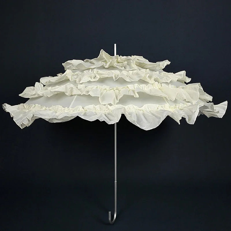 Nordic Lace Long-Handle Umbrella – Luxury Women's Parasol Lace Parasol Umbrella Axl