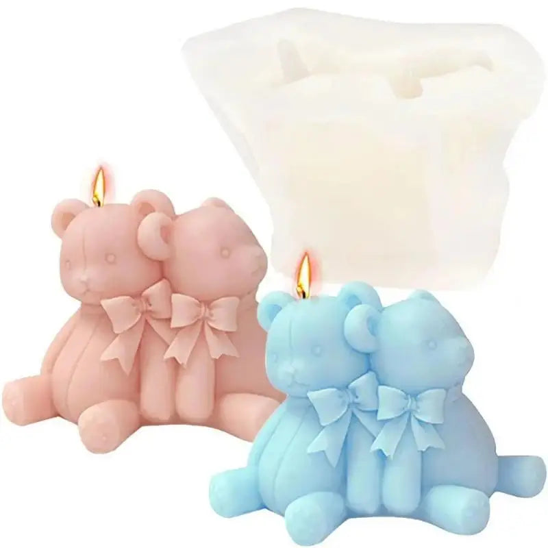 Teddy Bear Silicone Mold – DIY Candle, Soap, Resin & Craft Silicone Craft Mold Axl