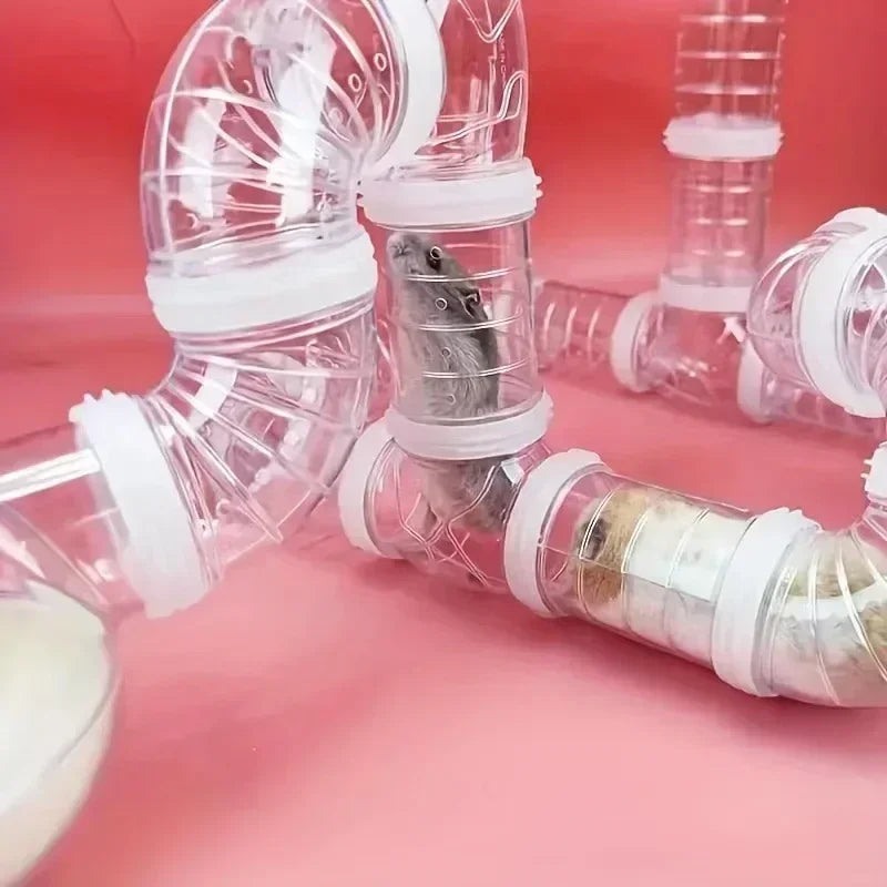 DIY Hamster Tube Maze Tunnel Toy – 5.5CM Connectable Play Set Small Pet Tunnel Toy Axl
