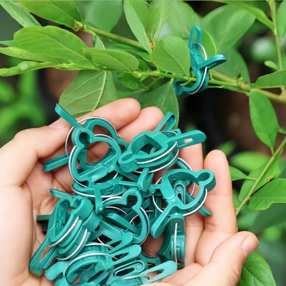 20 Pcs Reusable Plant Clips for Tomatoes, Vines & Flowers Plant Support Clips Axl