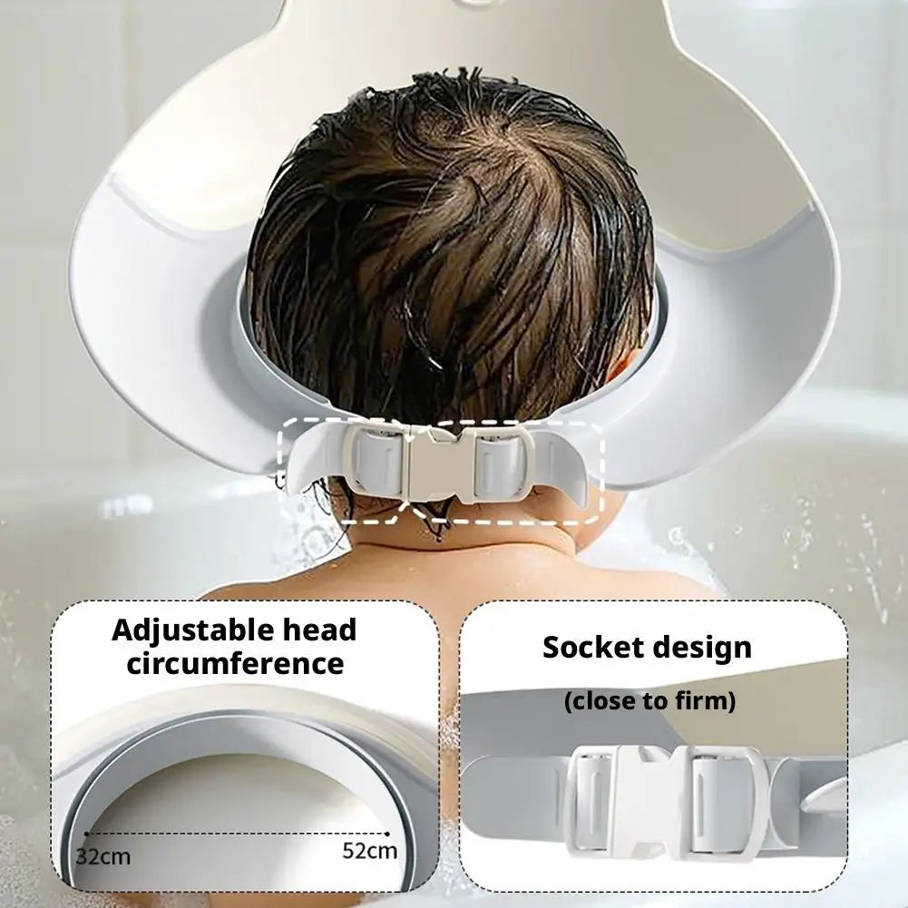 Dinosaur Baby Shampoo Cap – Adjustable Kids Shower Hat Baby Bath Cap Axl