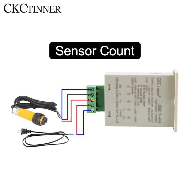JDM11-6H 6-Digit Digital Industrial Counter + Proximity Switch Industrial Digital Counter Axl