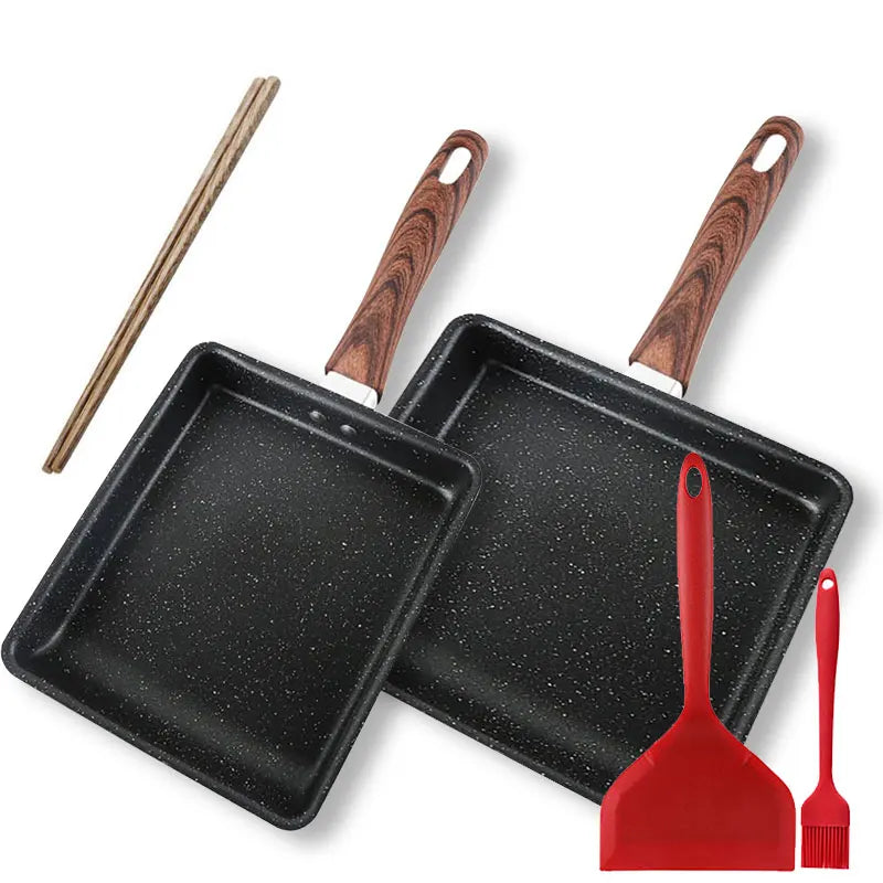 Nonstick Cast Iron Tamagoyaki Pan – Japanese Omelette Egg Pan Omelette Frying Pan Axl