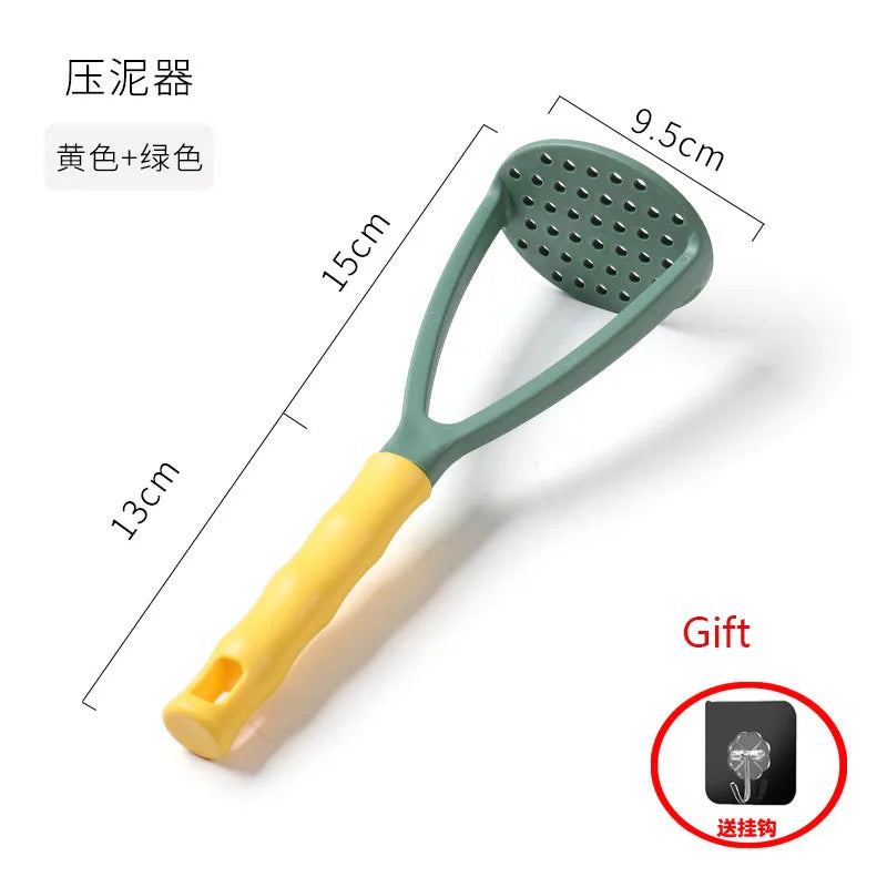 Potato Masher & Ricer Press – Smooth Puree & Mash Maker Potato Masher Ricer Axl Green