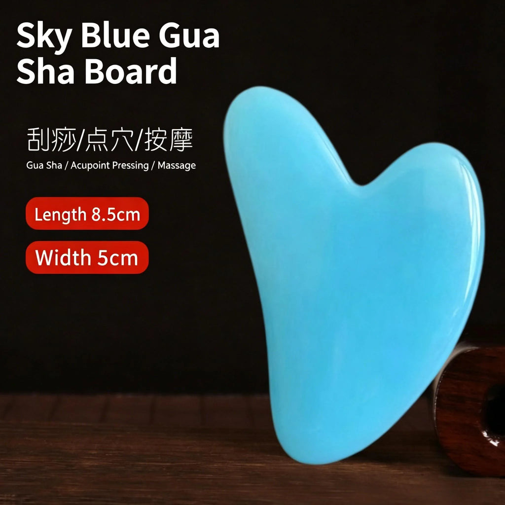 Facial Gua Sha Scraping Board & Acupoint Massage Stick Facial Massage Tool Axl
