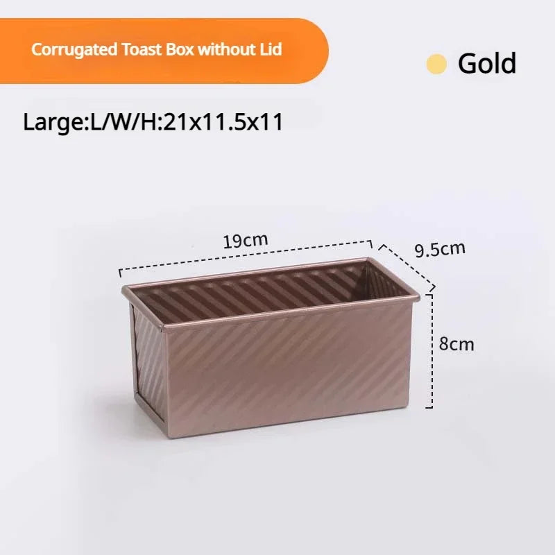 Oval Non-Stick Carbon Steel Cake & Bread Loaf Baking Pan Cake Baking Pan Axl Gold-B
