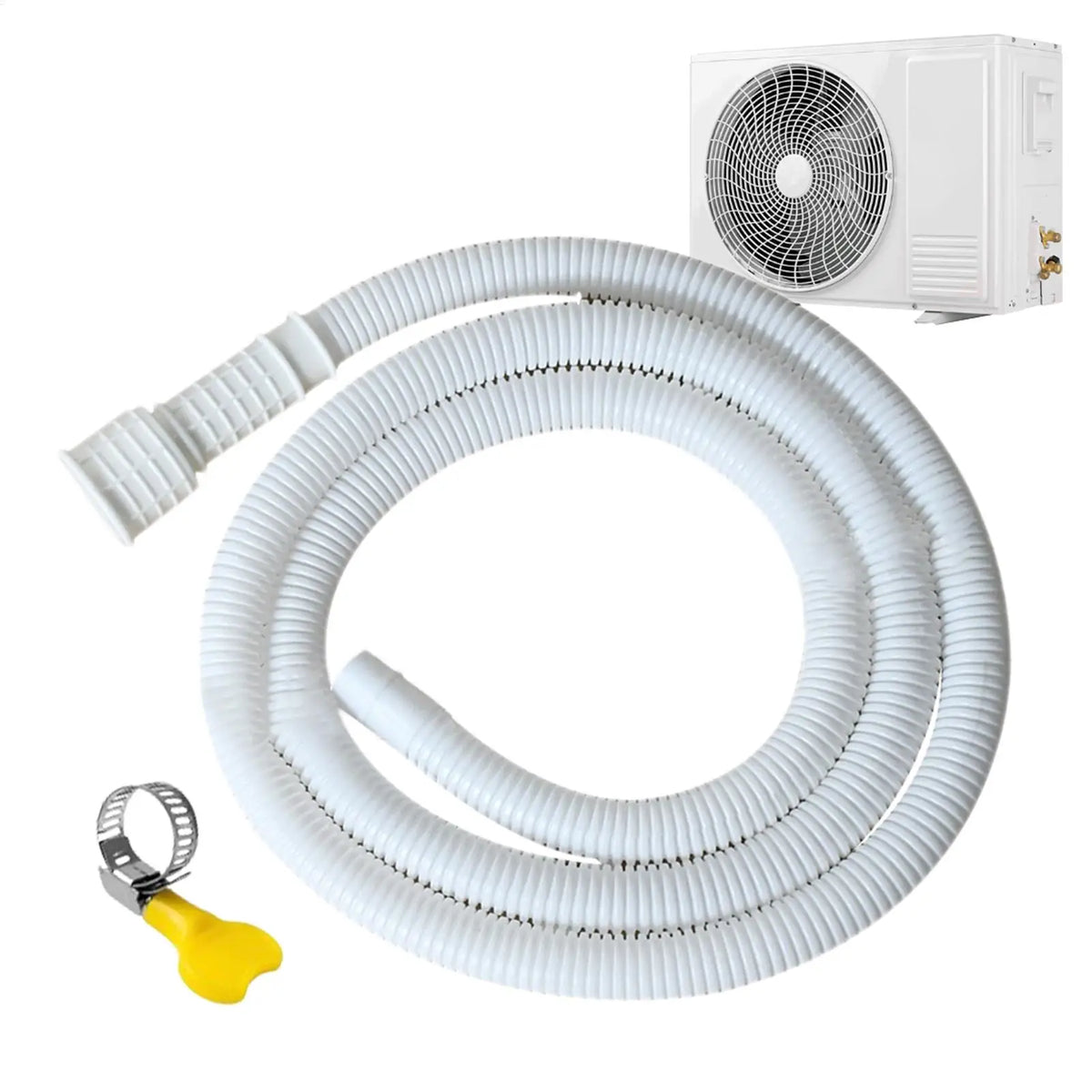 Flexible AC Drain Hose with Clamp – Leak-Proof 2–5M Pipe Appliance Drain Hose Axl