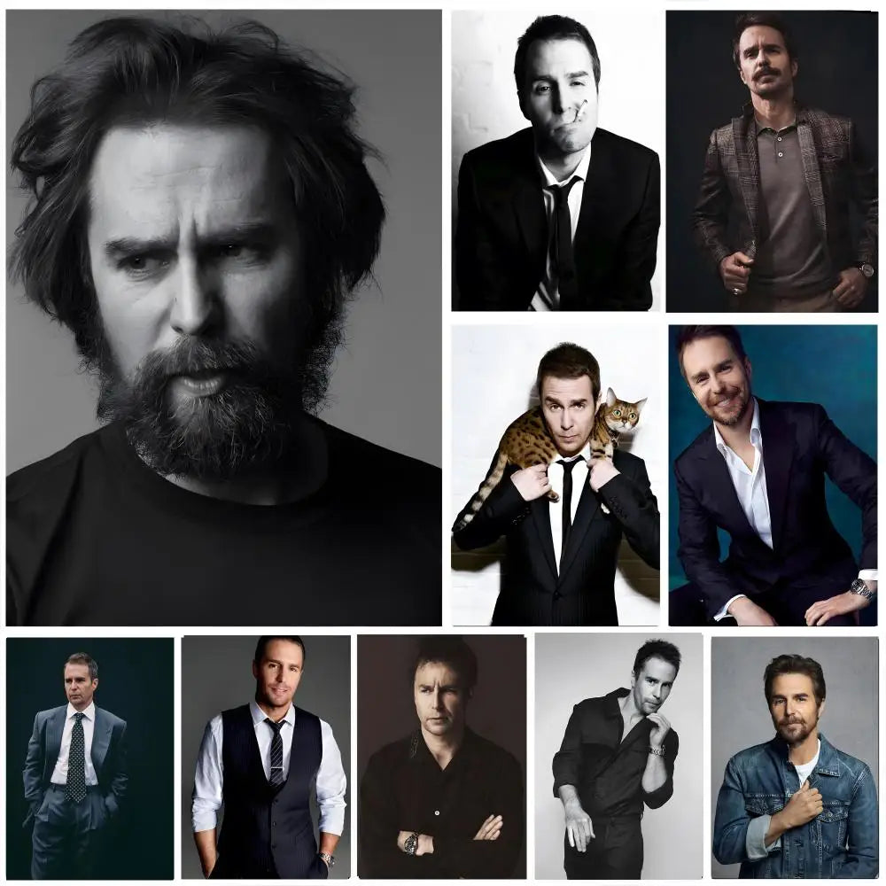 Sam Rockwell HD Art Poster – Waterproof Sticky Wall Decor Wall Art Poster Axl