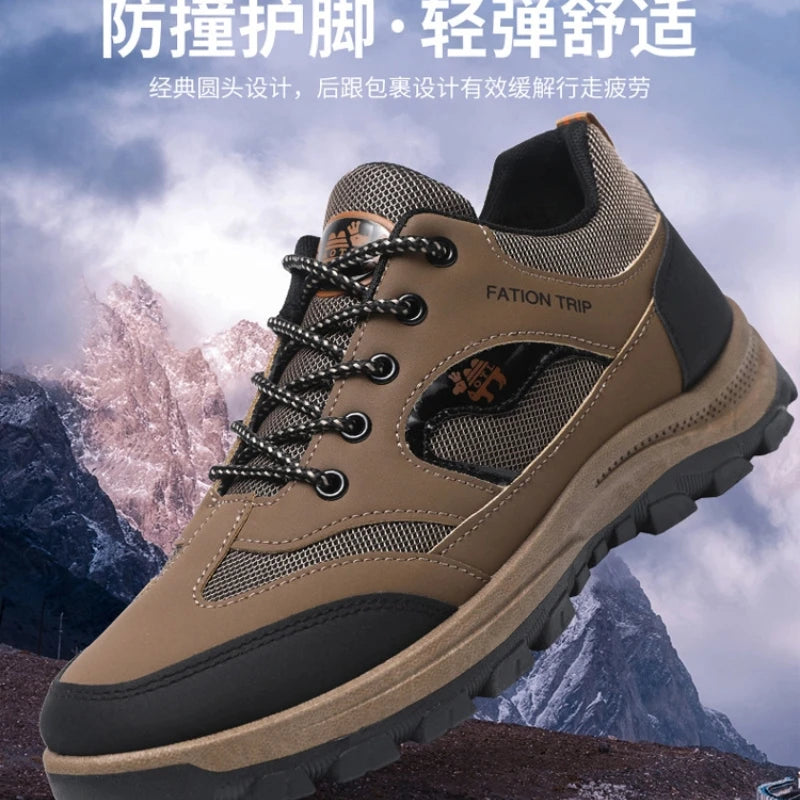 Men's Leather Casual Sports Sneakers – Lightweight & Comfy Men's Sports Sneakers Axl