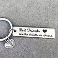 BFF Friendship Keychain – Best Friend Birthday Gift for Women Friendship Keychain Axl silvery 1pc
