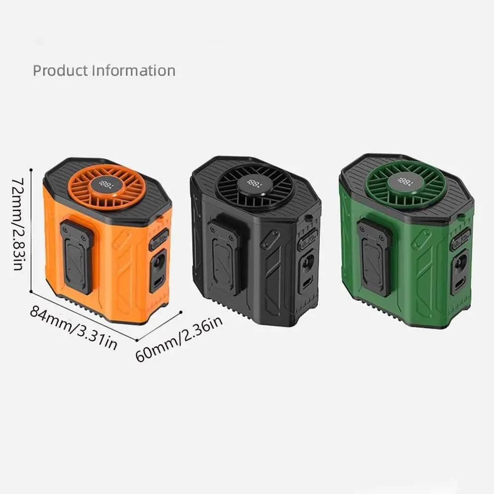 Rechargeable Waist Clip Fan – 100-Speed Wearable Neck & Belt Fan Wearable Clip Fan Axl