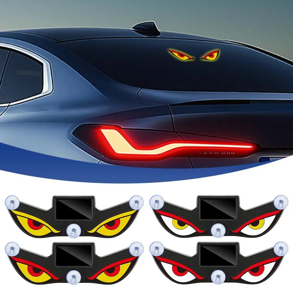 Solar LED Devil Eyes Car Atmosphere Light | Type-C Charging Car Atmosphere Light Axl