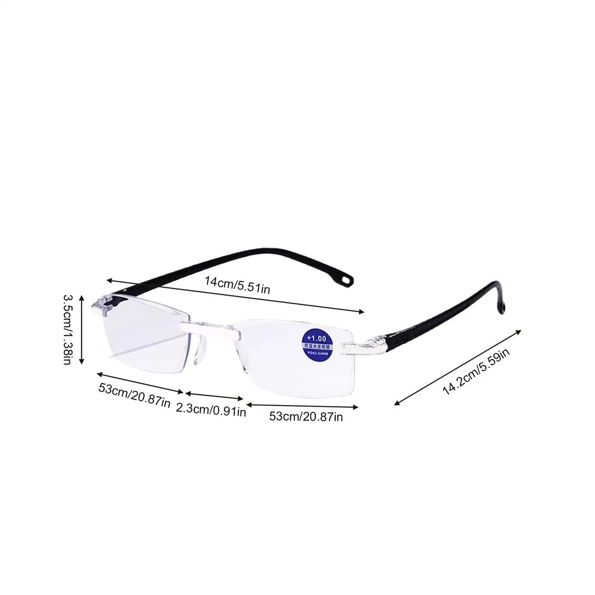 Clarity Blue Glasses – Anti-Glare Auto Focus Eyewear Unisex Blue Light Glasses Axl