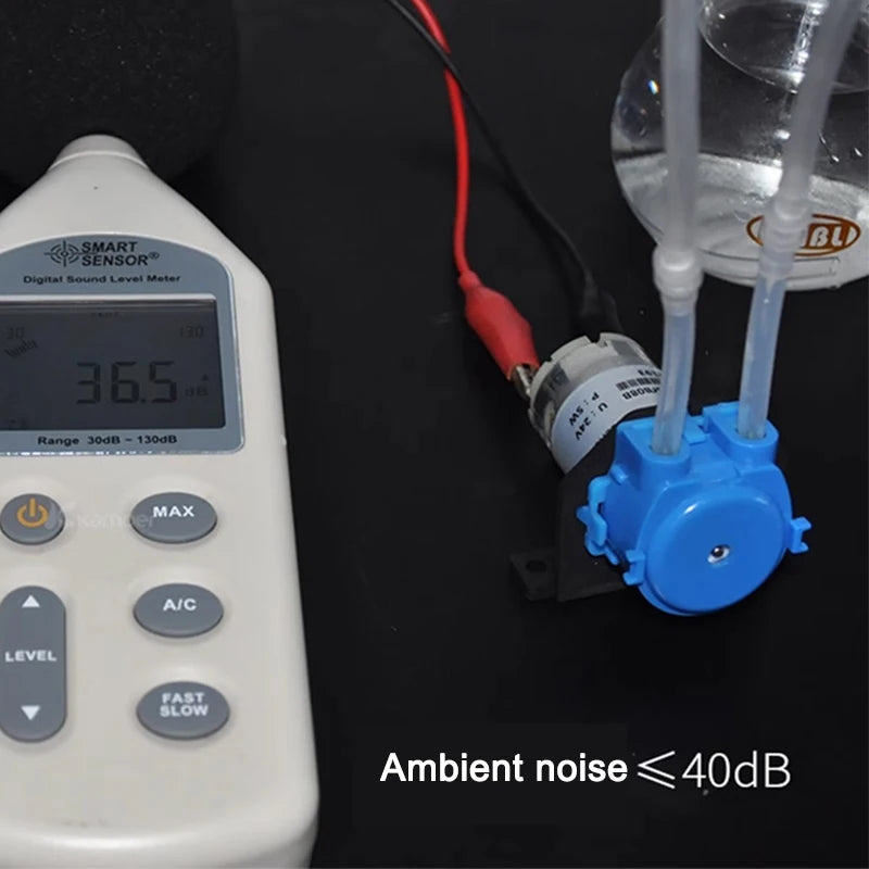 12V Mini Peristaltic Pump 5W Self-Priming with Silicone Tube Peristaltic Pump Axl