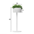 Nordic Iron Plant Shelf | Modern Flower Pot Stand – S/M/L Iron Plant Stand Axl White-Medium