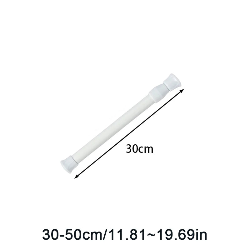 No-Drill Spring Tension Curtain Rod 30–90cm | Shower & Home Tension Curtain Rod Axl S