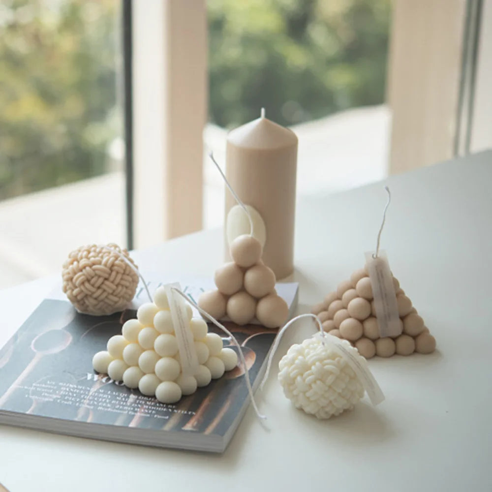 Handmade Soy Wax Scented Candles – Geometric Home Décor Gift Scented Candle Axl