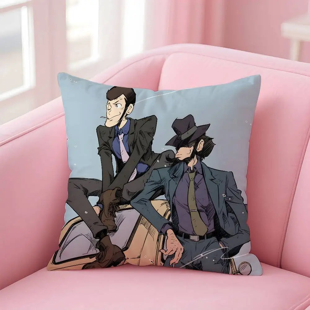 Lupin the Third Anime Pillowcase – Printed Sofa Cushion Cover Anime Cushion Cover Axl 30X30cm z10
