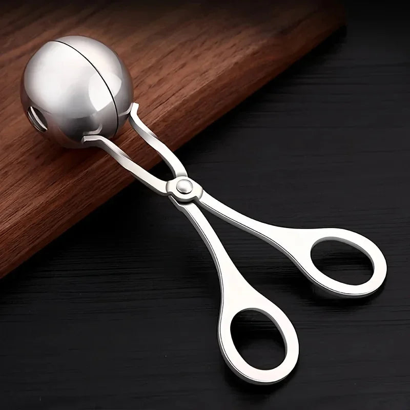Stainless Steel Meatball Maker Scoop – Non-Stick Tongs Meatball Maker Scoop Axl