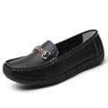 HAJINK Women's Leather Loafers – Low Heel Slip-On Flats Women's Loafers Axl black 36